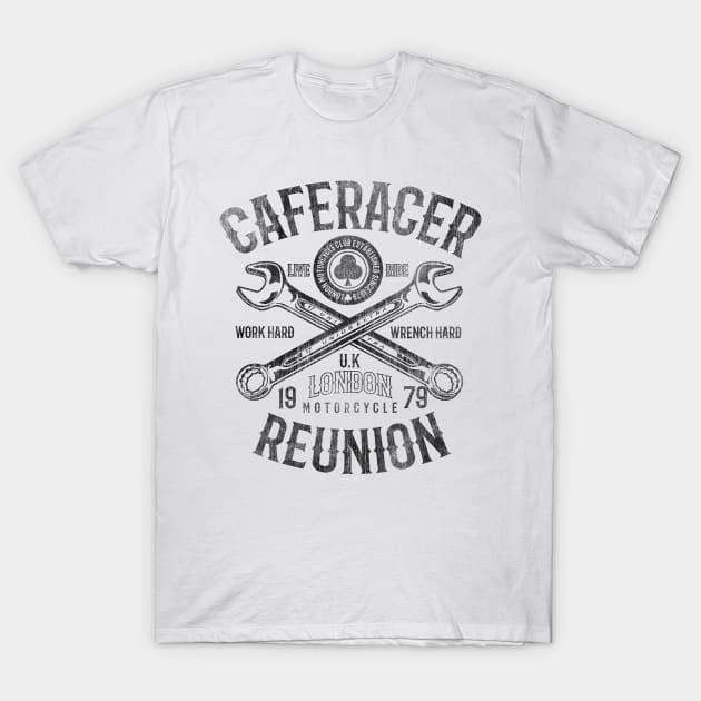 Cafe Racer UK London Reunion T-Shirt by DesignedByFreaks